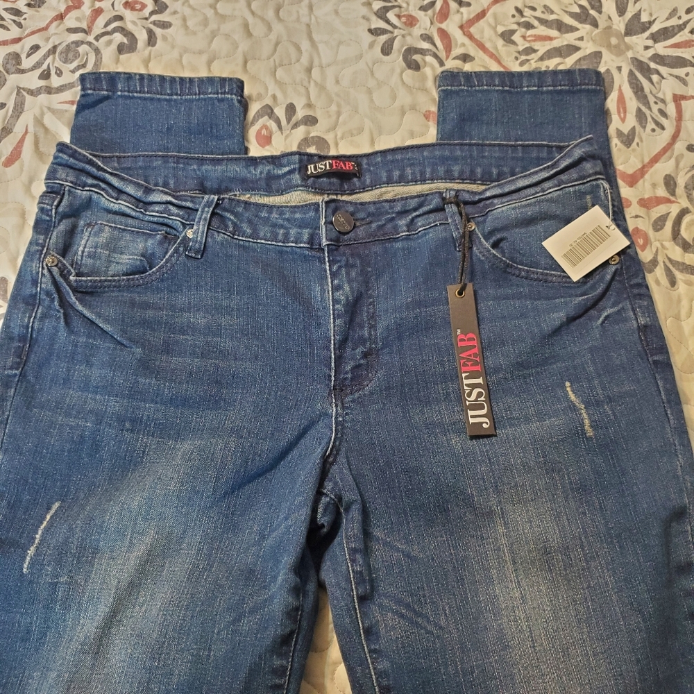 Sz 30 Just Fab Dark Indigo Signature Skinny Jean